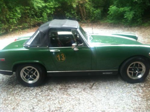 1977 mg midget - british racing green - fun car!