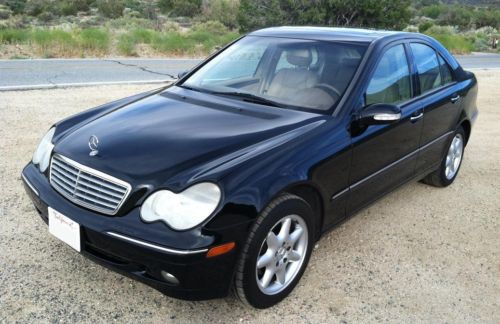 Amazing 2003 mercedes-benz c240 - clean title - low miles - socal black beauty
