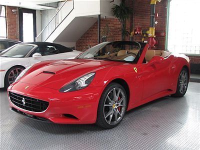 2011 ferrari california, red / tan 224k msrp