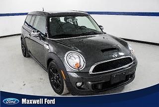 12 mini cooper clubman s, 1.6l turbo 4 cylinder, auto, leather, clean 1 owner!