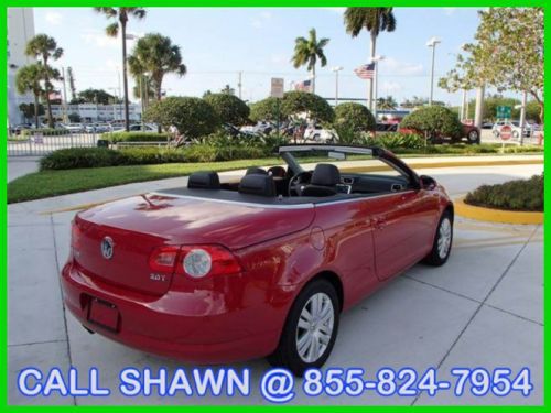 2007 vw eos convertible, rare red/black combo, automatic, go topless all year!!