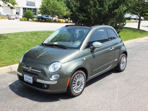 2012 fiat 500 convertible - looks/runs/drives great!  clean carfax!  loaded!