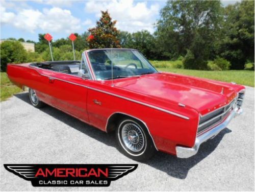 Beautiful solid and straight 67 fury convertible ps pb ptop red/black fast fun!