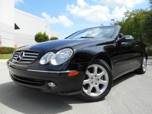 2004 mercedes-benz clk 320 convertible 22k miles! brand new tires! clean carfax!