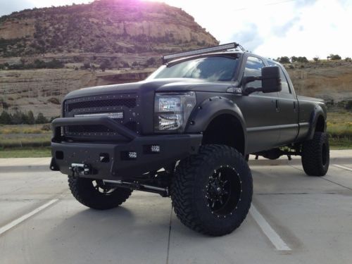 2013 ford f-350 &#034;black ops&#034; super duty lariat crew cab pickup 4-door 6.7l