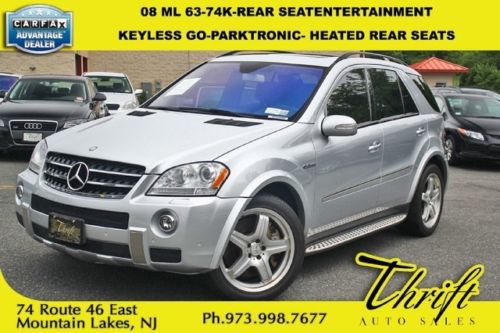 08 ml 63-74k-rear seatentertainment-keyless go-parktronic- heated rear seats