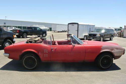 No reserve 1967 firebird convertible sitting since 1976 red on red rare project
