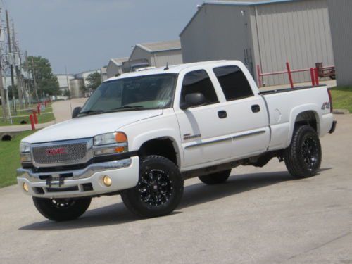 04 siearra 2500hd sle2 6.6 duramax diesel allison 4x4 leather bose new-tires tx