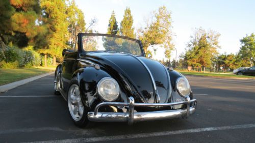 1964 convertilbe volkswagen beetle bug black vintage classic rare vw no reserve