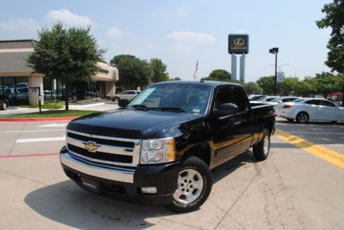 2008 black chevy silverado z71 4x4 4wd ext cab cd tow one owner