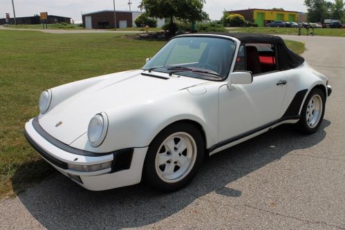 1986 porsche 911 factory widebody, m470 / m491 cabriolet, no reserve!