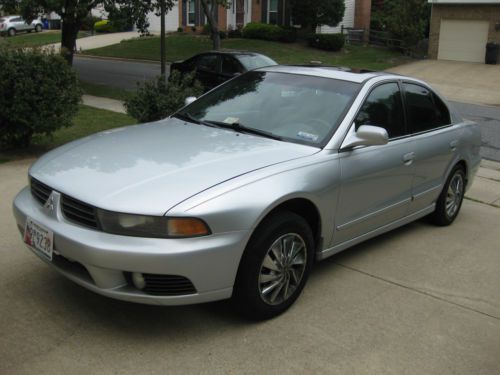2003 mitsubishi galant es sedan 2.4l 4cyl auto silver *no reserve*