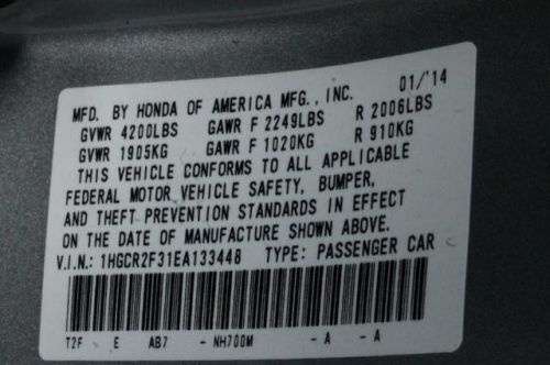 2014 Honda Accord LX, US $23,545.00, image 7