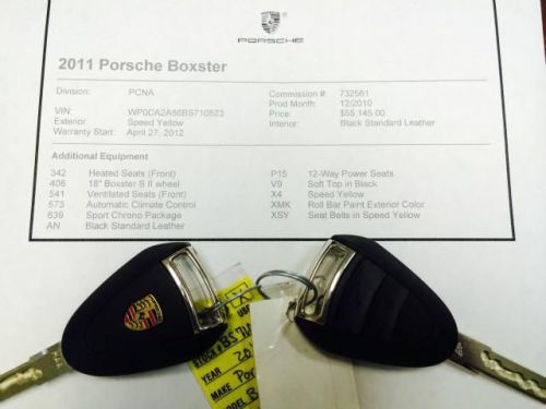 2011 porsche boxster base