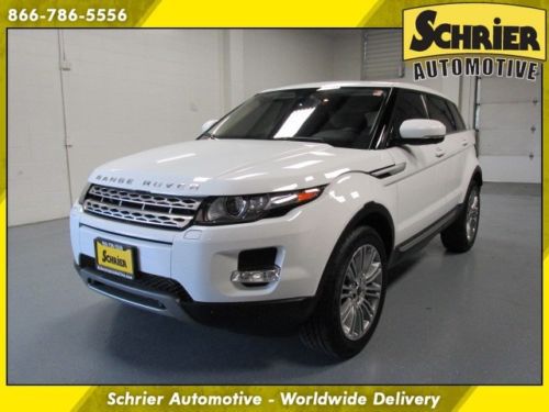 12 range rover evoque prestige premium awd white power liftgate back up cam