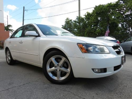 07 hyundai sonata limited 1-owner heated leather sunroof extra clean carfax