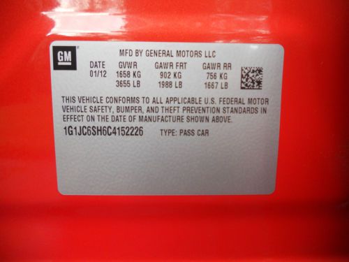 2012 Chevrolet Sonic Hatchback Inferno Orange 16k miles!!!, US $13,500.00, image 17