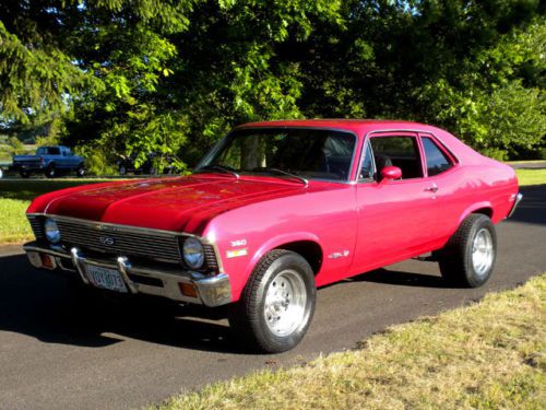 1972 chevrolet nova, 2 door, v8, automatic, chevy 72, disc brakes, bucket seats