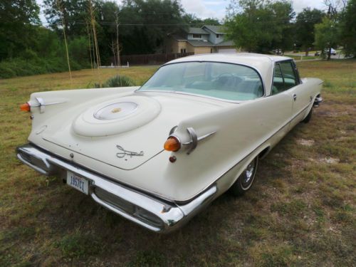 1957 chrysler imperial crown two-door hardtop with factory hemi.  big fins!!!