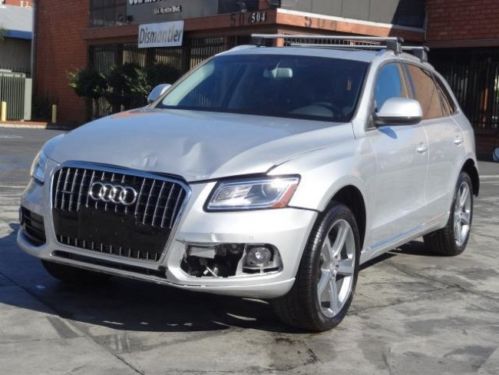 2014 audi q5 tdi damaged crashed salvage project fixer wrecked low miles runs!