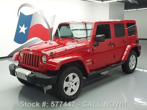 2011 jeep wrangler unltd sahara 4x4 hard top auto nav  texas direct auto