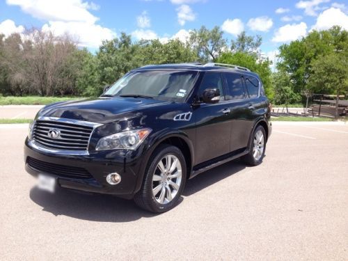 2012 infiniti qx56 fully loaded excellent condition black on black