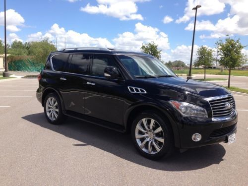 2012 Infiniti QX56 fully loaded excellent condition black on black, US $33,000.00, image 10