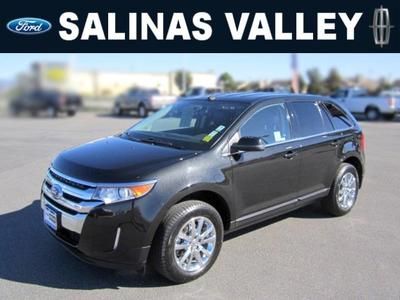 Certified 2013 ford edge limited myford touch leather certified tuxedo black