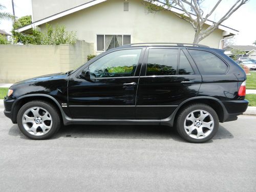 Black 2003 bmw x5 4.4i sport utility 4-door 4.4l