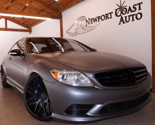 2008 mercedes-benz cl-550 v8 * matte silver metallic wrap * celebrity owned * 22