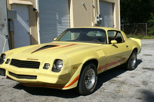 1979 z28 bumble bee camaro 62k miles survivor 4 speed chevelle ford vette rs ss