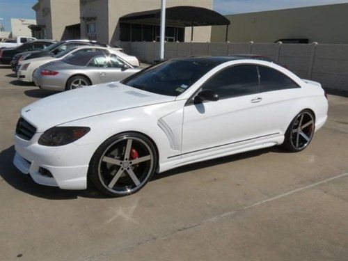 2008 mercedes cl550 matte white! $40k in upgrades! wald aero kit! serviced!