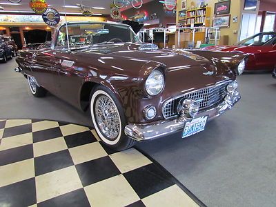 1956 ford thunderbird frame off restoration rare briar brown metallic