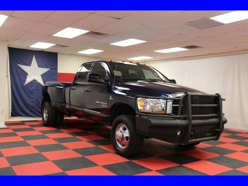 2006 dodge ram 3500 dually 5.9l cummins diesel 4x4 quad cab carfax must see tx!