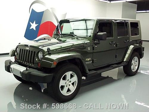 2008 jeep wrangler unltd sahara 4x4 hard top nav 63k mi texas direct auto