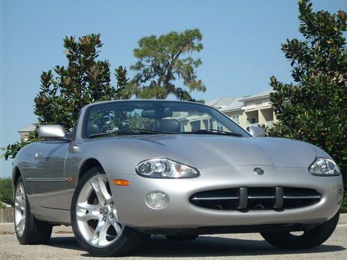 Xk8 convertible,4.2,platinum/char. apollo 19',low 42k miles fl car, very nice!!!