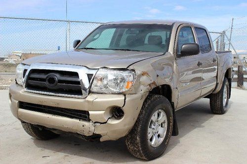2008 toyota tacoma double cab v6 4wd damaged salvage low miles priced to sell!!