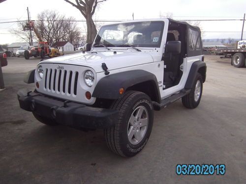 2012 jeep wrangler sport sport utility 2-door 3.6l, flood, salvage, rebuildable