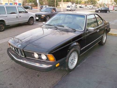 1984 bmw 633csi 5 speed rare 2dr coupe 3.2 liter 6 cyl california car zero rust