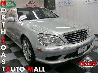 2006(06)s55 amg v8 abs navi xen moon heat/cool seat keyless go slvr/blk save!