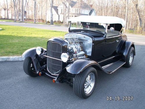 1930 ford model a roadster hot rod blackberry color turn key car with rag top