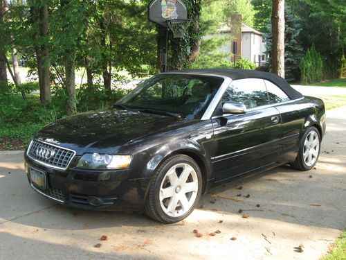 2005 audi s4 cabriolet convertible - 48k miles! - warranty - southern car