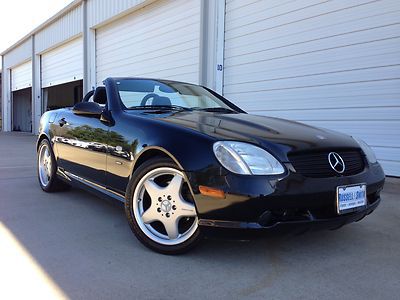 Mercedes supercharged slk kompressor convertible amg low miles sam 832-343-7501