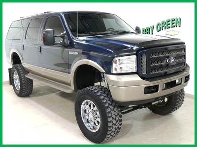 2005 ford excursion eddie bauer diesel, lifted, 4x4, dvd's, ***we finance***