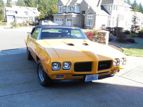 1970 pontiac gto the judge convertible / custom