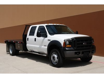 2006 ford f-550 4x4 crew flatbed diesel dually xl *100k miles* f550