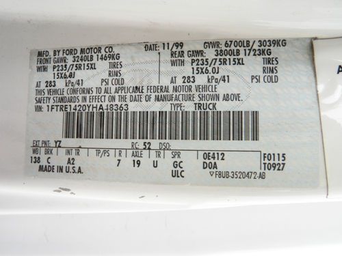 E-150 4.2L V6 ECONOLINE CARGO WORK SERVICE VAN E150 AS-IS CLEARANCE TRADE-IN, image 17