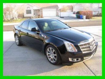 2008 cadillac cts v6 awd sedan onstar bose sunroof leather navigation dvd black