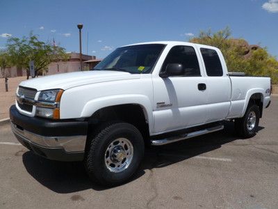 03 2500hd ext shorty 4x4 duramax diesel allison ls carfax cert.serviced 1 owner!