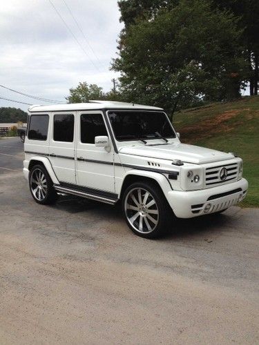 2005 mercedes-benz g500 sport utility 4-door 5.0l custom rims, body, sound